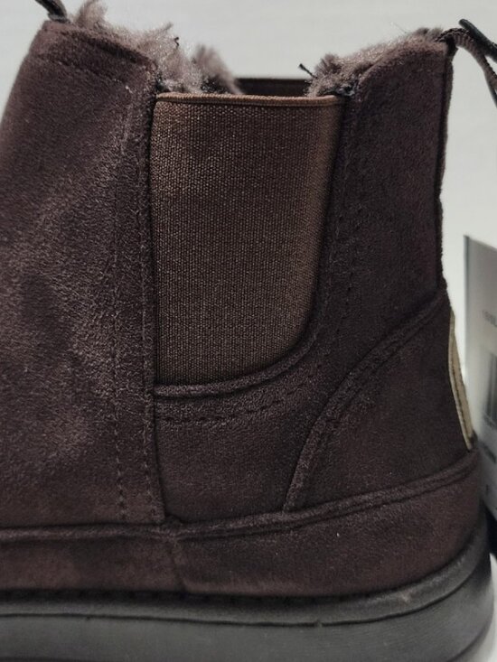 New White Mountain Isleworth Dark Brown Boot - Faux Suede & Fur - Size 12 main image 4